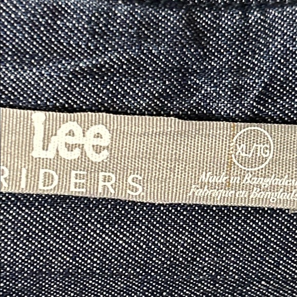 Perfect dark Blue denim Jean shirt,NWT! Vintage ,Yellowstone,cotton XL PTP 22.5” - Picture 11 of 15